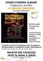 Soirée syrienne Alwane projection du film Le Sergent Immortel