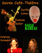 Soirée café-théâtre : Evelyne Gallet, cyrille Coton, Delphine Delepaut et Emilie Druet